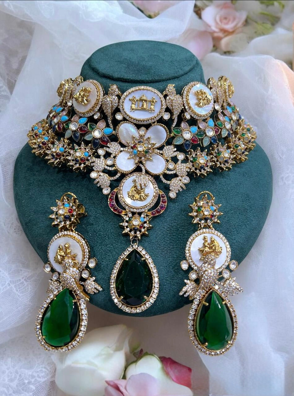 sabyasachi inspired necklace with earrings